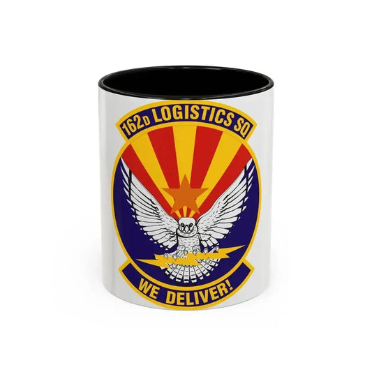 162d Logistics Squadron (U.S. Air Force) Accent Coffee Mug 11oz Black - Go Mug Yourself
