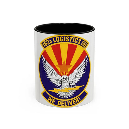 162d Logistics Squadron (U.S. Air Force) Accent Coffee Mug 11oz Black - Go Mug Yourself