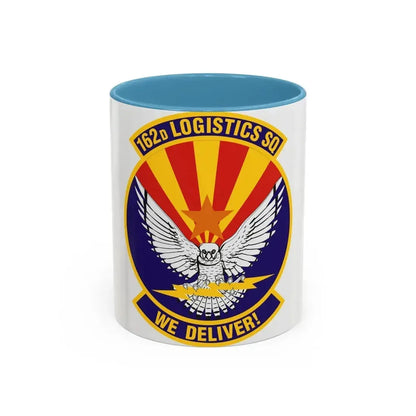 162d Logistics Squadron (U.S. Air Force) Accent Coffee Mug 11oz Light Blue - Go Mug Yourself