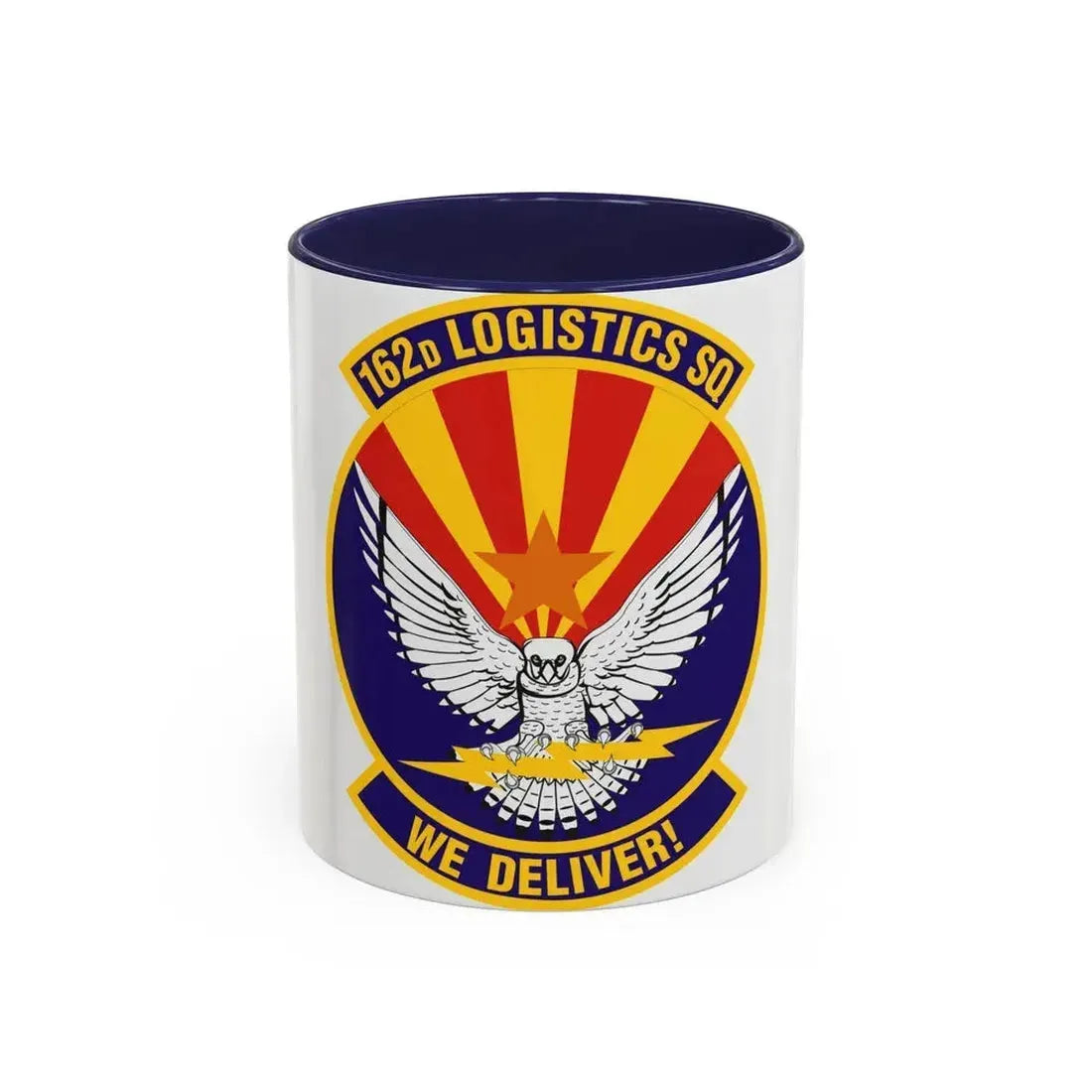 162d Logistics Squadron (U.S. Air Force) Accent Coffee Mug 11oz Navy - Go Mug Yourself