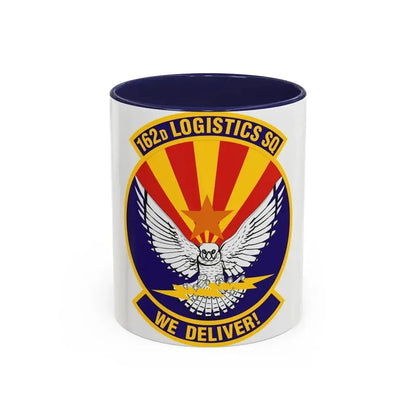 162d Logistics Squadron (U.S. Air Force) Accent Coffee Mug 11oz Navy - Go Mug Yourself