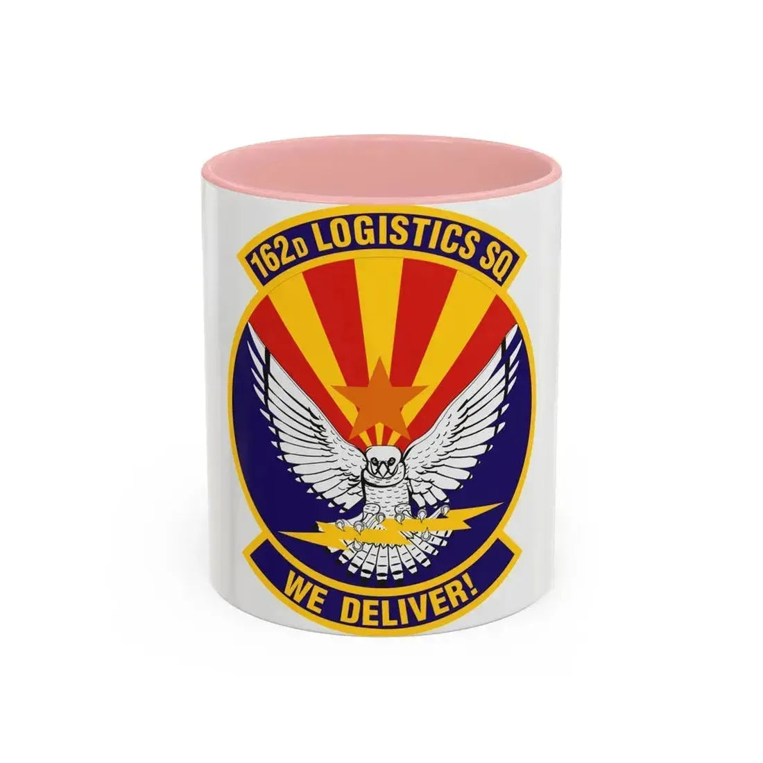 162d Logistics Squadron (U.S. Air Force) Accent Coffee Mug 11oz Pink - Go Mug Yourself