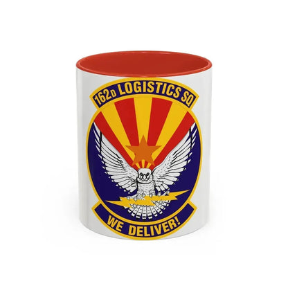 162d Logistics Squadron (U.S. Air Force) Accent Coffee Mug 11oz Red - Go Mug Yourself