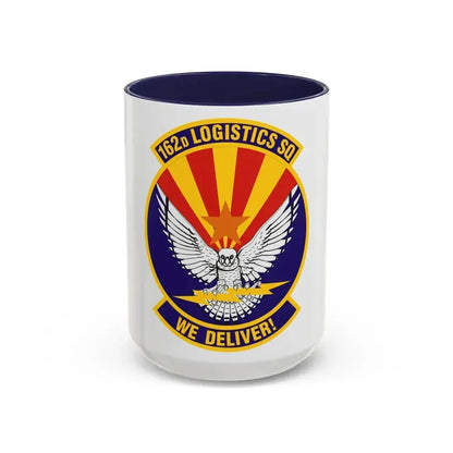 162d Logistics Squadron (U.S. Air Force) Accent Coffee Mug 15oz Navy - Go Mug Yourself