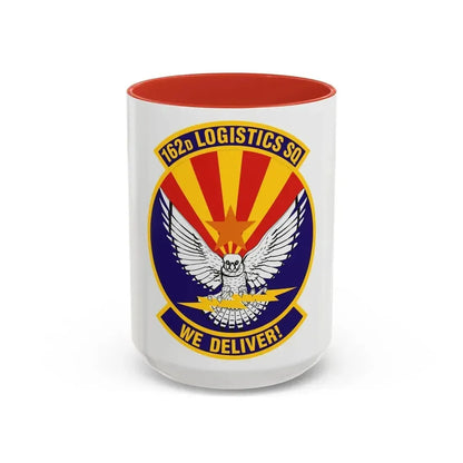 162d Logistics Squadron (U.S. Air Force) Accent Coffee Mug 15oz Red - Go Mug Yourself
