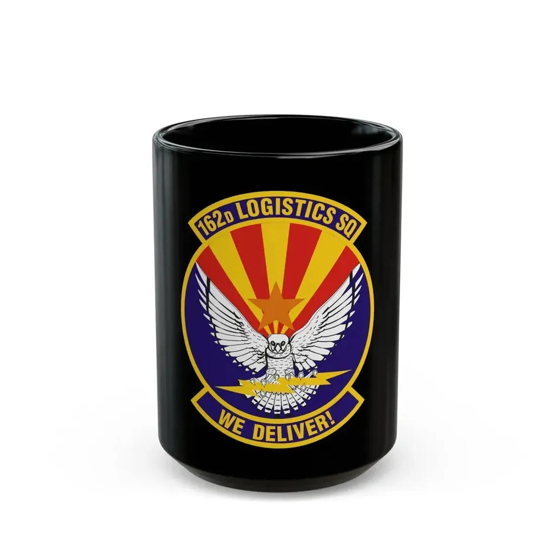 162d Logistics Squadron (U.S. Air Force) Black Coffee Mug 15oz - Go Mug Yourself
