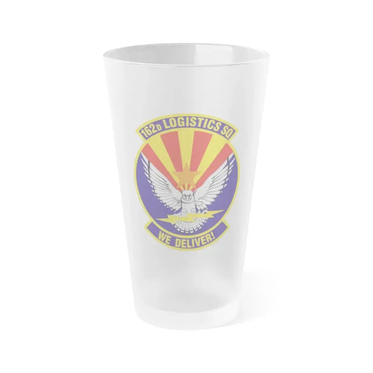162d Logistics Squadron (U.S. Air Force) Frosted Pint Glass 16oz 16oz Frosted - Go Mug Yourself