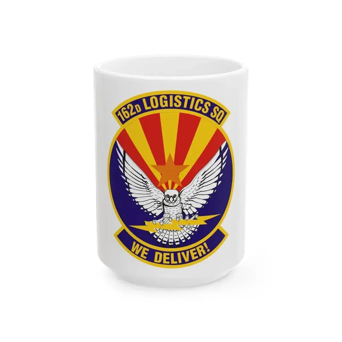 162d Logistics Squadron (U.S. Air Force) White Coffee Mug 15oz - Go Mug Yourself