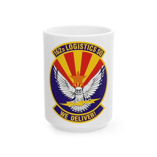 162d Logistics Squadron (U.S. Air Force) White Coffee Mug 15oz - Go Mug Yourself