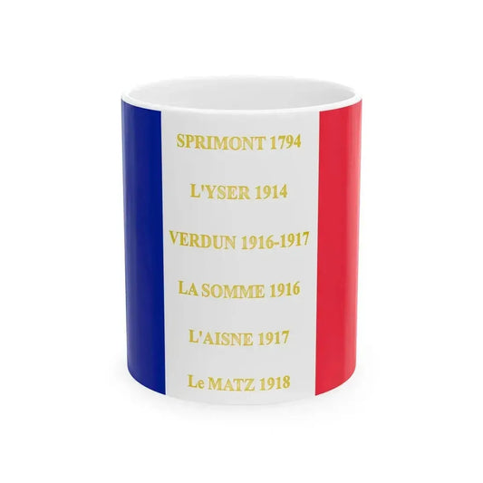 162e regiment dinfanterie de ligne-drapeau (France) White Coffee Mug 11oz - Go Mug Yourself