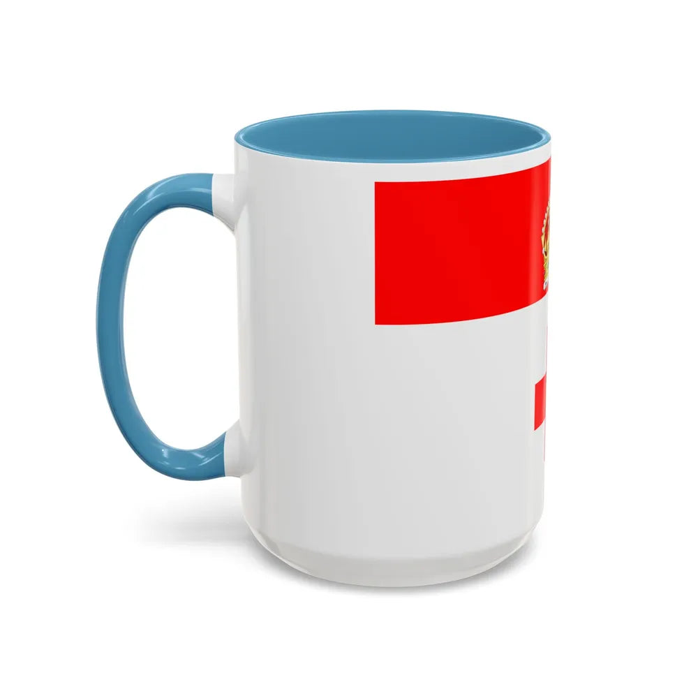 Flag of Birkirkara Malta - Accent Coffee Mug-Go Mug Yourself