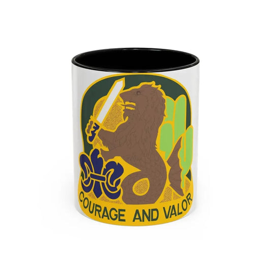163 Armored Brigade v2 (U.S. Army) Accent Coffee Mug 11oz Black - Go Mug Yourself