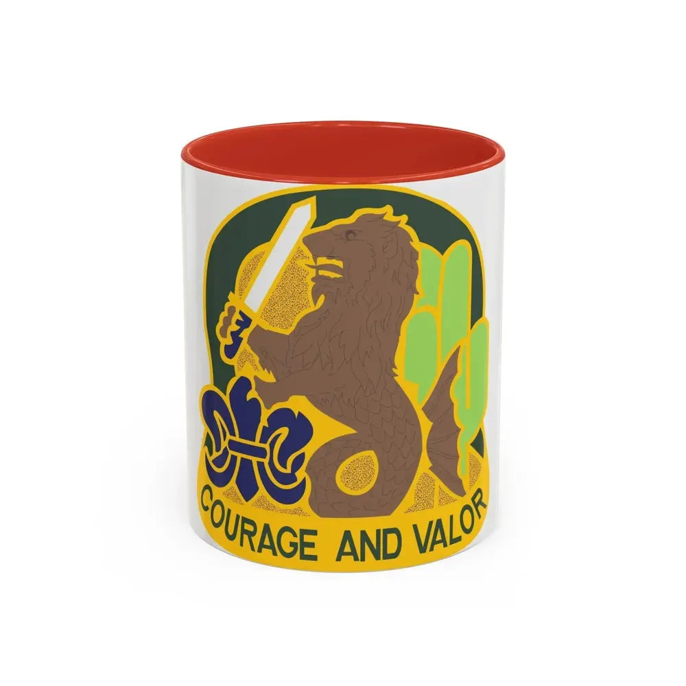 163 Armored Brigade v2 (U.S. Army) Accent Coffee Mug 11oz Red - Go Mug Yourself