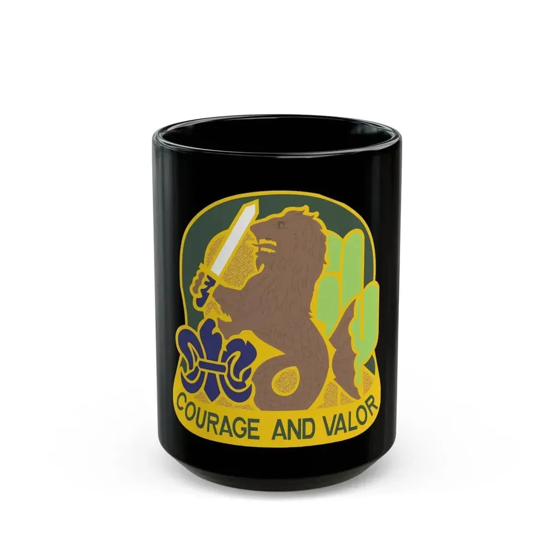163 Armored Brigade v2 (U.S. Army) Black Coffee Mug 15oz - Go Mug Yourself