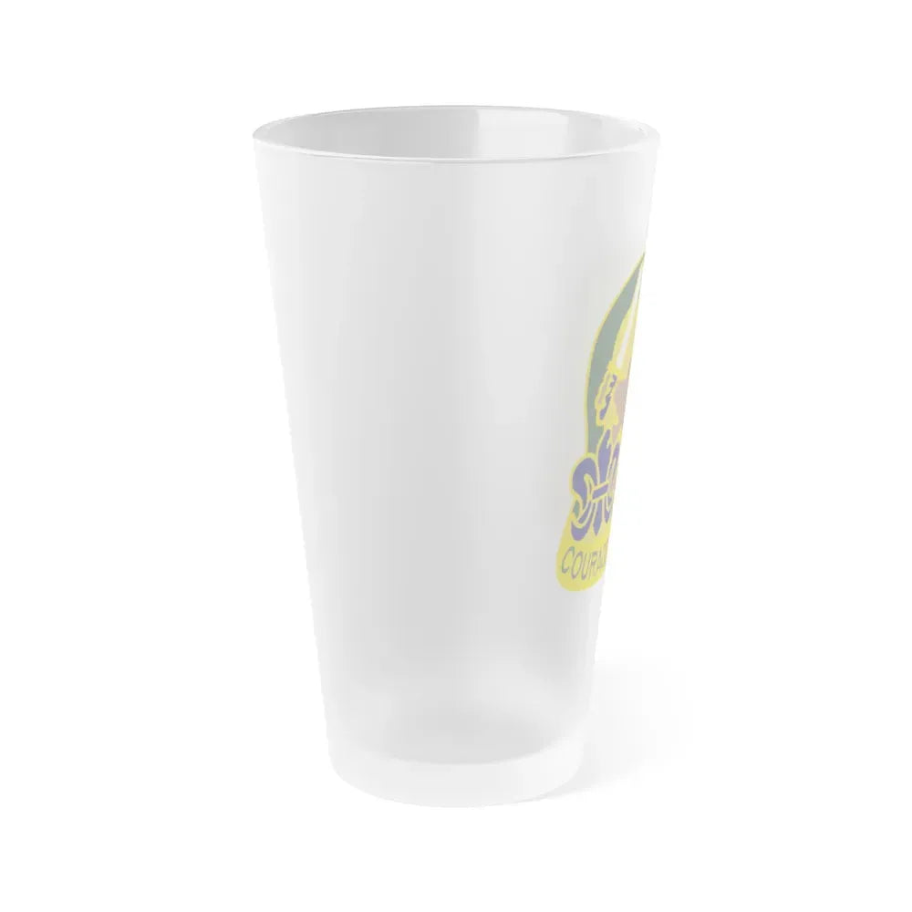 163 Armored Brigade v2 (U.S. Army) Frosted Pint Glass 16oz - Go Mug Yourself