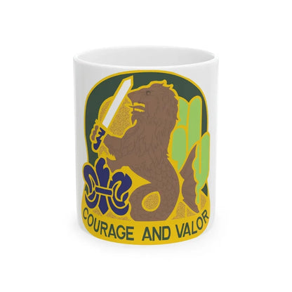 163 Armored Brigade v2 (U.S. Army) White Coffee Mug 11oz - Go Mug Yourself