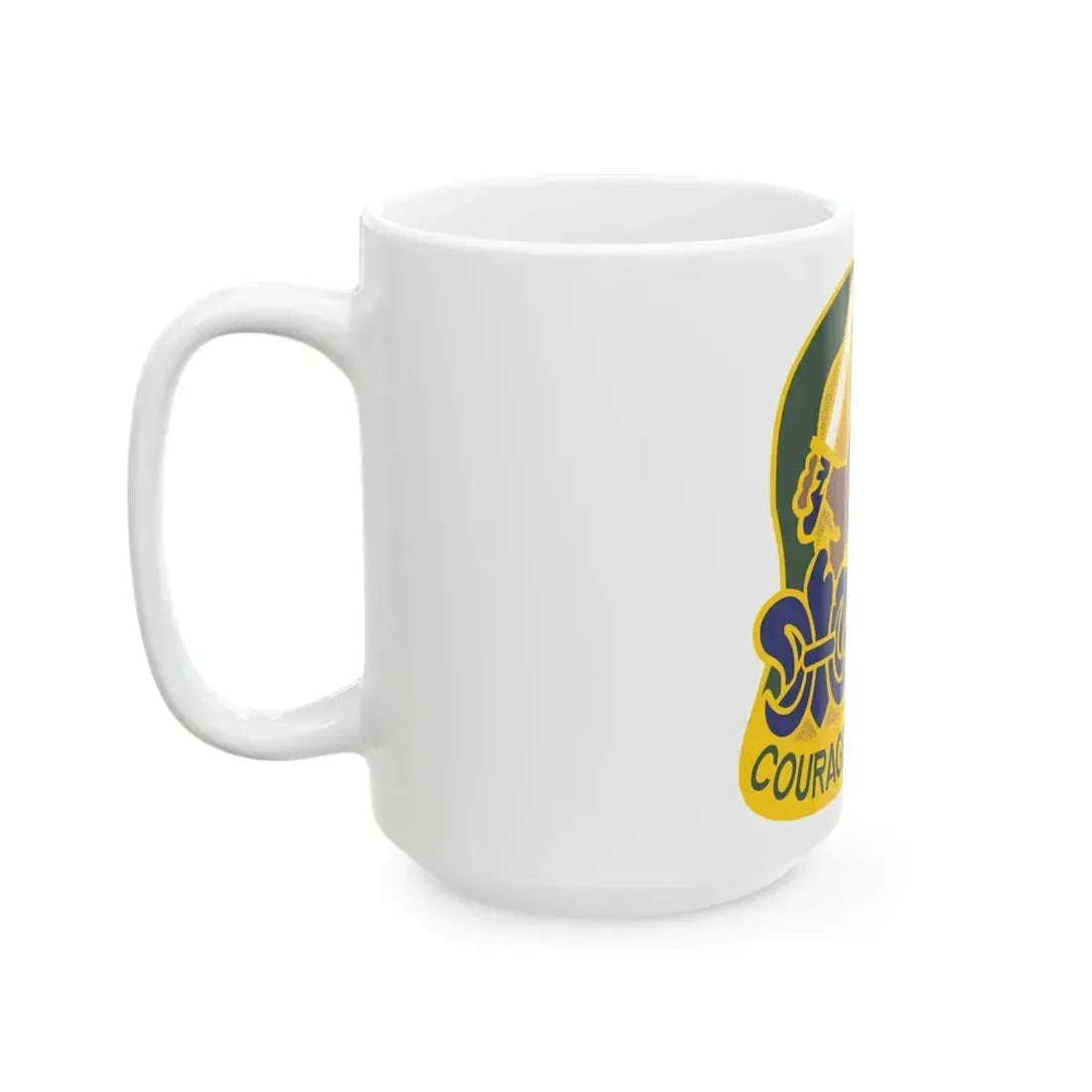 163 Armored Brigade v2 (U.S. Army) White Coffee Mug - Go Mug Yourself