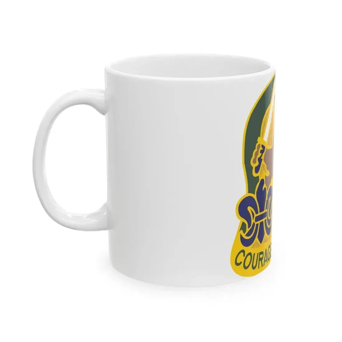 163 Armored Brigade v2 (U.S. Army) White Coffee Mug - Go Mug Yourself