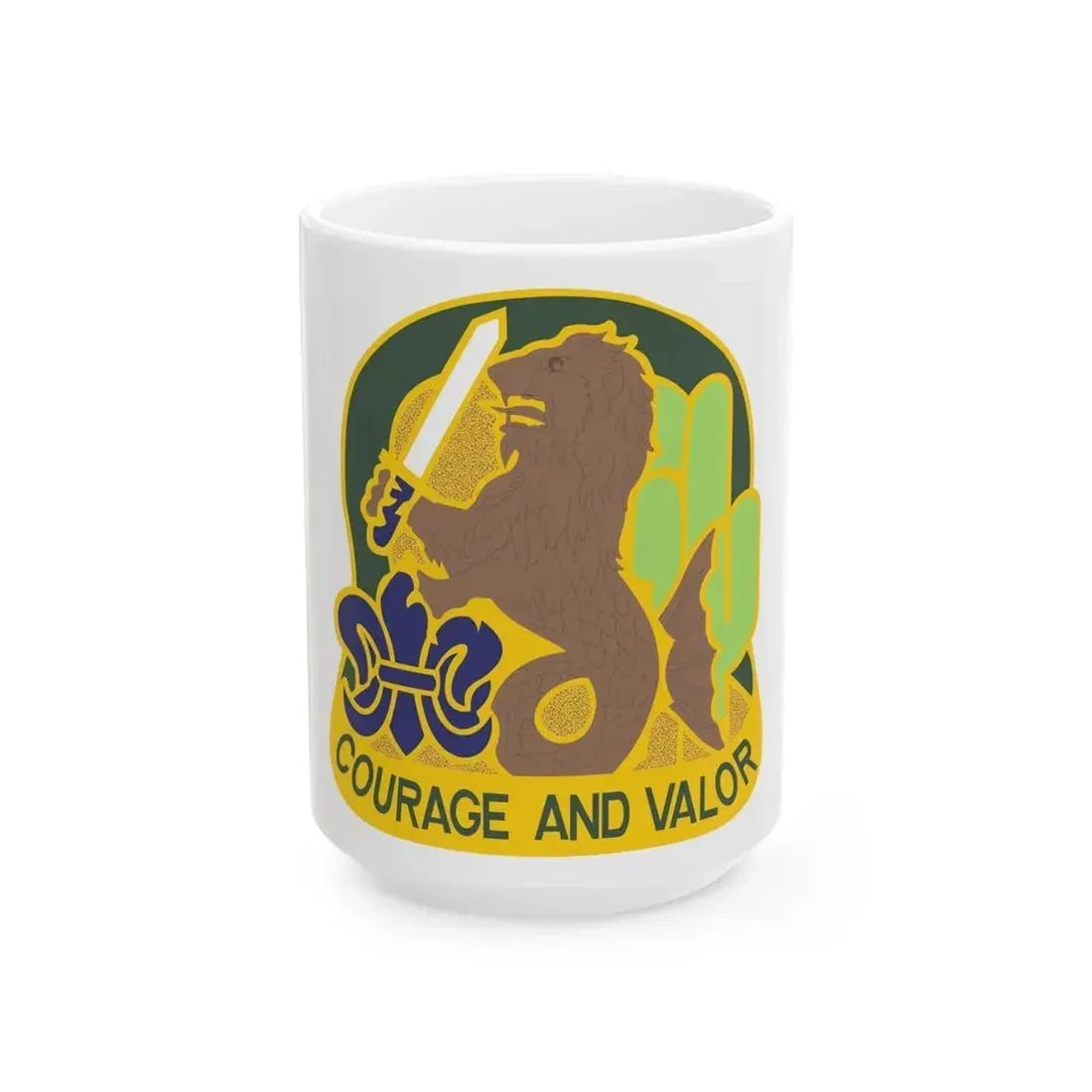 163 Armored Brigade v2 (U.S. Army) White Coffee Mug - Go Mug Yourself