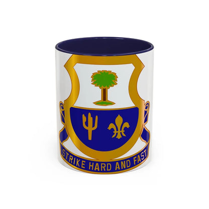 163 Cavalry Regiment (U.S. Army) Accent Coffee Mug-11oz-Navy-Go Mug Yourself