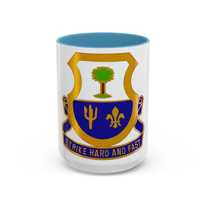 163 Cavalry Regiment (U.S. Army) Accent Coffee Mug-15oz-Light Blue-Go Mug Yourself