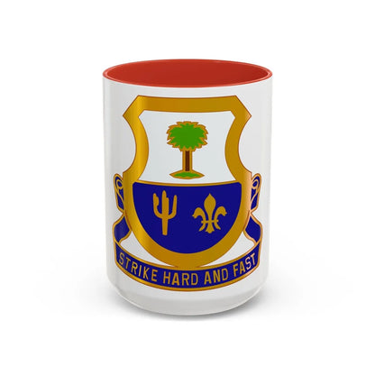 163 Cavalry Regiment (U.S. Army) Accent Coffee Mug-15oz-Red-Go Mug Yourself