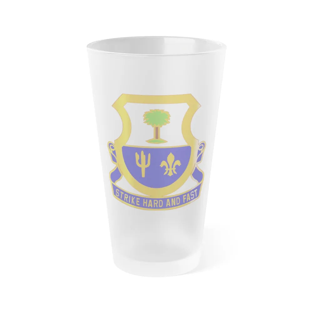 163 Cavalry Regiment (U.S. Army) Frosted Pint Glass 16oz-Go Mug Yourself