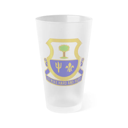 163 Cavalry Regiment (U.S. Army) Frosted Pint Glass 16oz-Go Mug Yourself