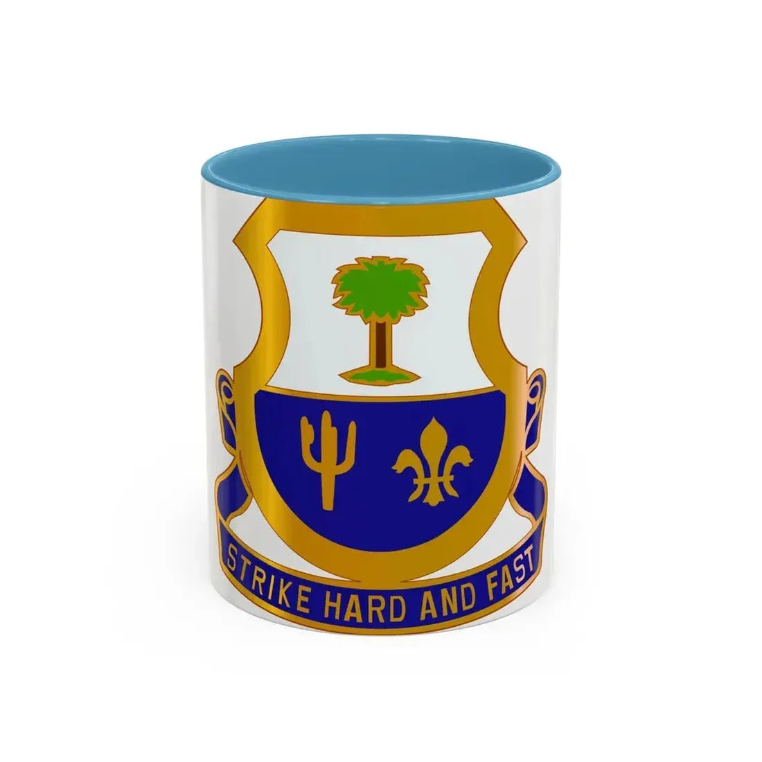 163 Cavalry Regiment (U.S. Army) Accent Coffee Mug 11oz Light Blue - Go Mug Yourself