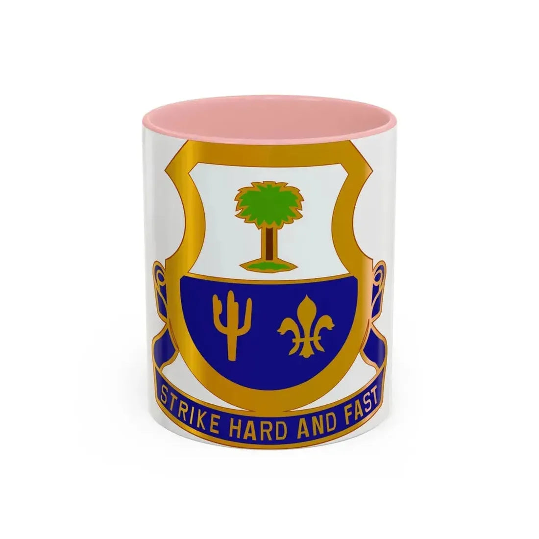 163 Cavalry Regiment (U.S. Army) Accent Coffee Mug 11oz Pink - Go Mug Yourself