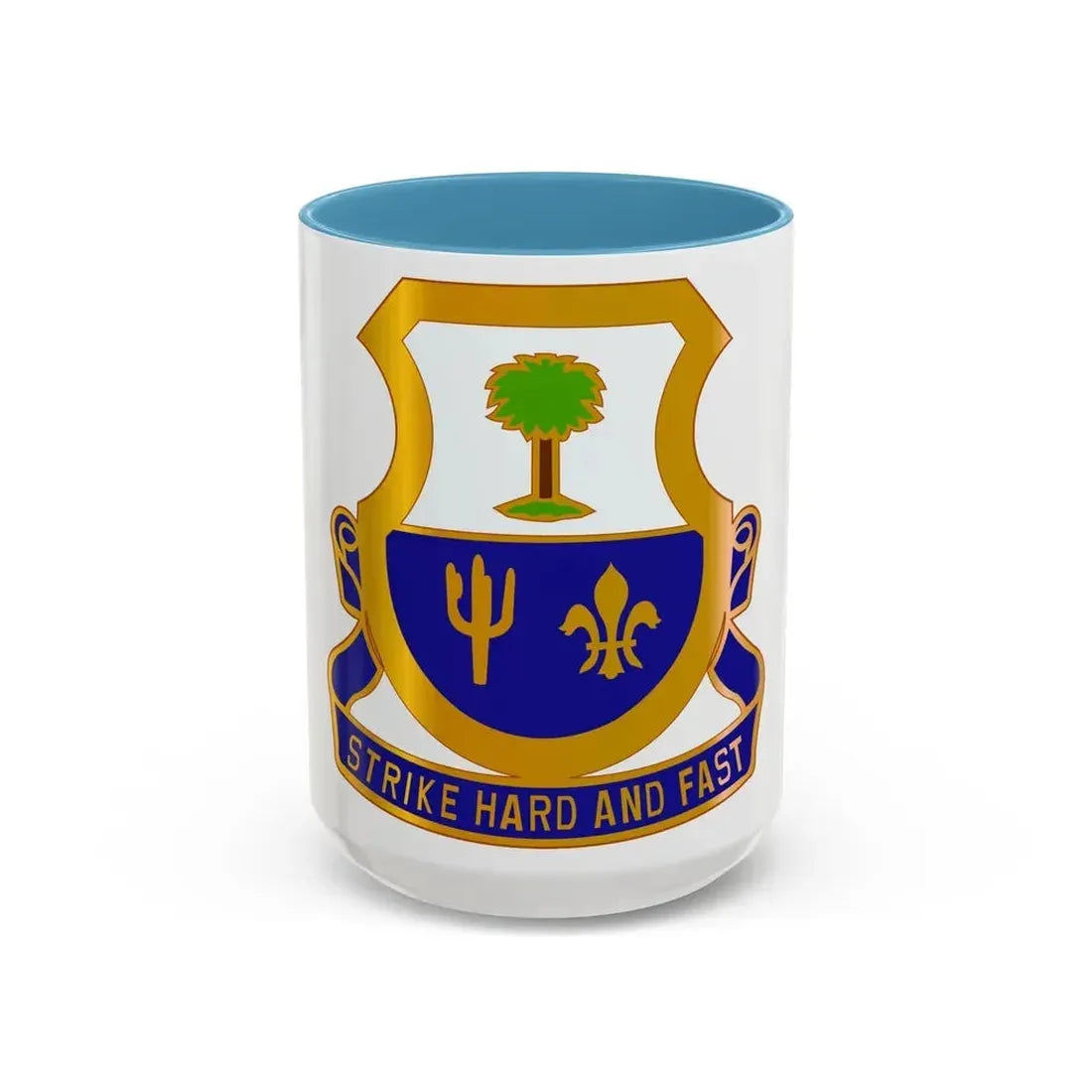 163 Cavalry Regiment (U.S. Army) Accent Coffee Mug 15oz Light Blue - Go Mug Yourself