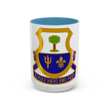 163 Cavalry Regiment (U.S. Army) Accent Coffee Mug 15oz Light Blue - Go Mug Yourself
