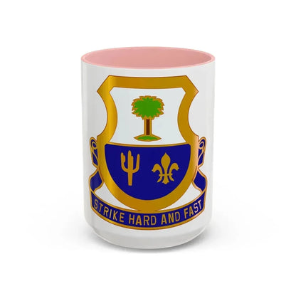 163 Cavalry Regiment (U.S. Army) Accent Coffee Mug 15oz Pink - Go Mug Yourself