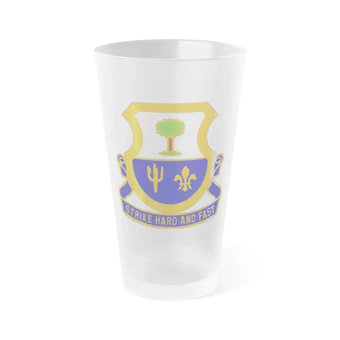 163 Cavalry Regiment (U.S. Army) Frosted Pint Glass 16oz Default Title - Go Mug Yourself