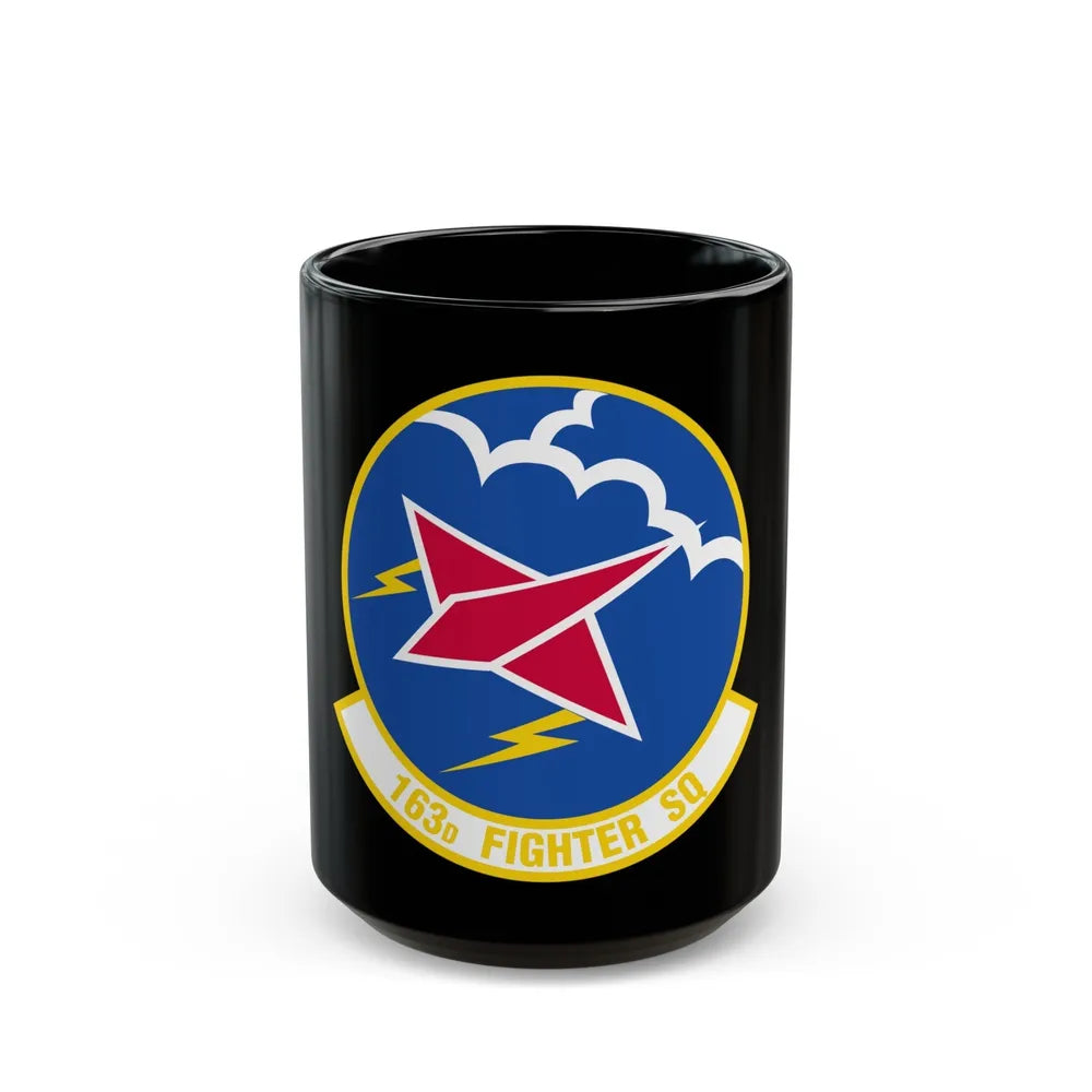 163 Fighter Squadron (U.S. Air Force) Black Coffee Mug-15oz-Go Mug Yourself