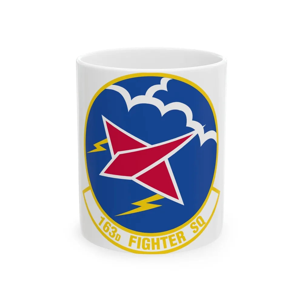 163 Fighter Squadron (U.S. Air Force) White Coffee Mug-11oz-Go Mug Yourself