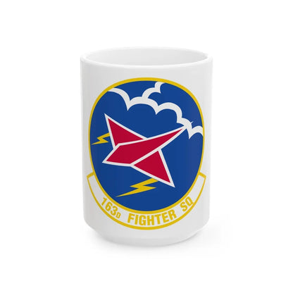 163 Fighter Squadron (U.S. Air Force) White Coffee Mug-15oz-Go Mug Yourself