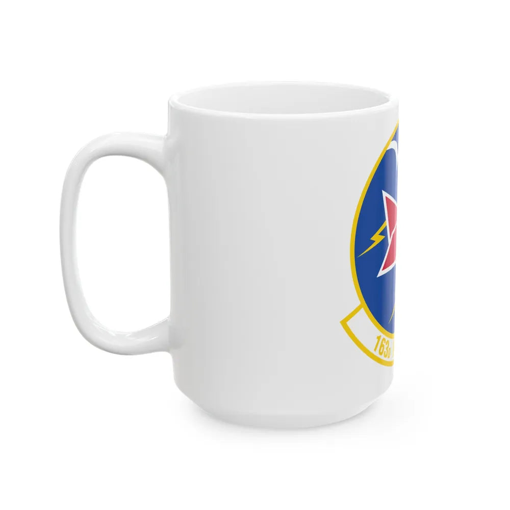 163 Fighter Squadron (U.S. Air Force) White Coffee Mug-Go Mug Yourself