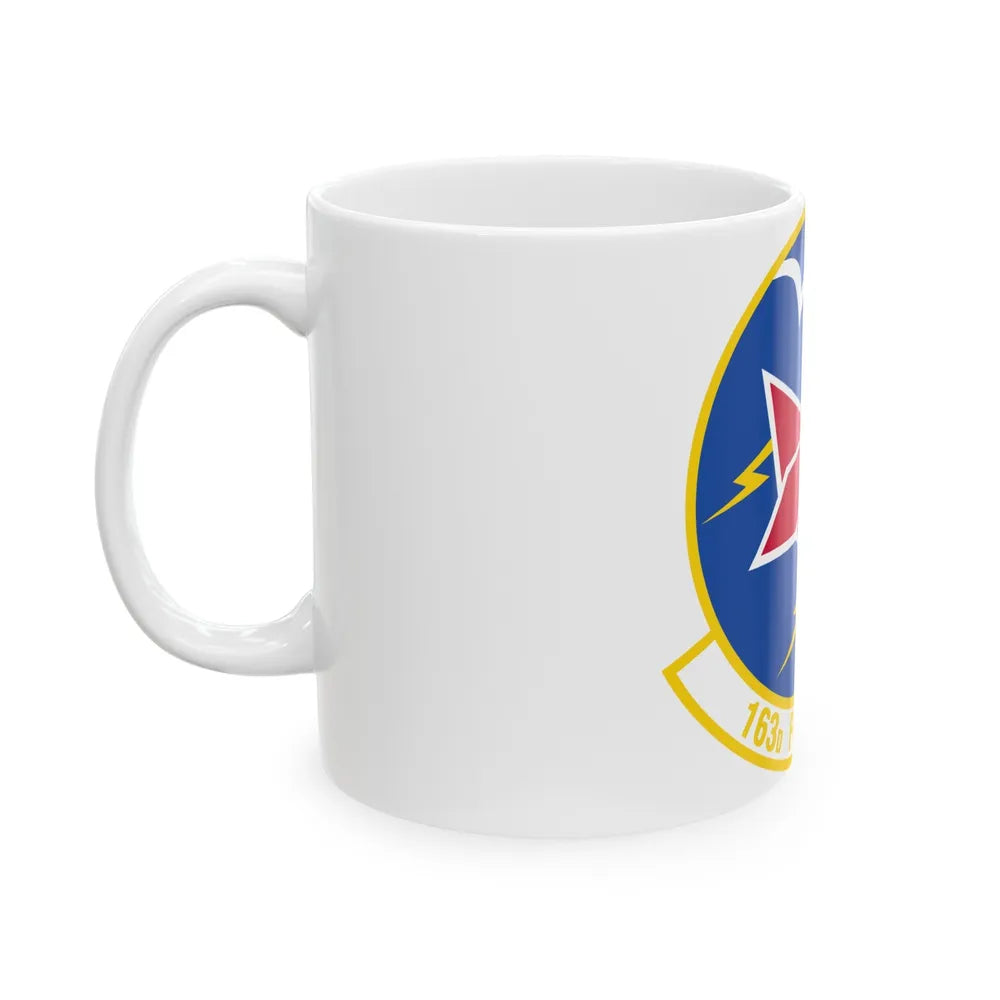 163 Fighter Squadron (U.S. Air Force) White Coffee Mug-Go Mug Yourself