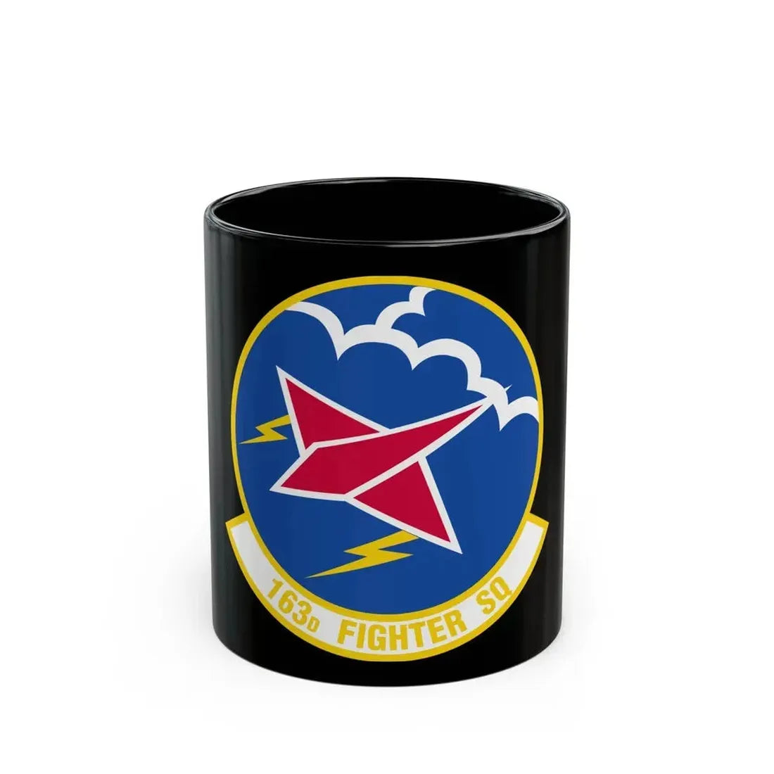 163 Fighter Squadron (U.S. Air Force) Black Coffee Mug 11oz - Go Mug Yourself