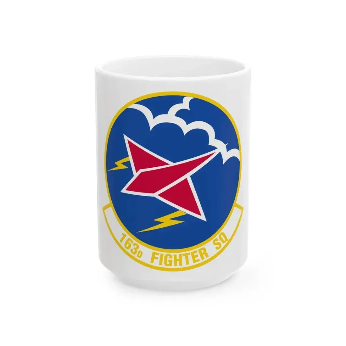 163 Fighter Squadron (U.S. Air Force) White Coffee Mug 15oz - Go Mug Yourself