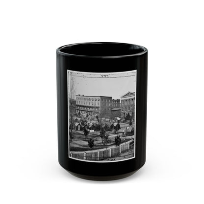 Atlanta, Ga. Trout House, Masonic Hall, And Federal Encampment On Decatur Street (U.S. Civil War) Black Coffee Mug