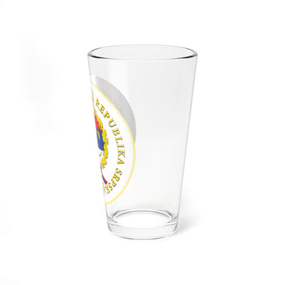 Seal of the Republika Srpska (Bosnia and Herzegovina) (Coat of Arms) Pint Glass 16oz