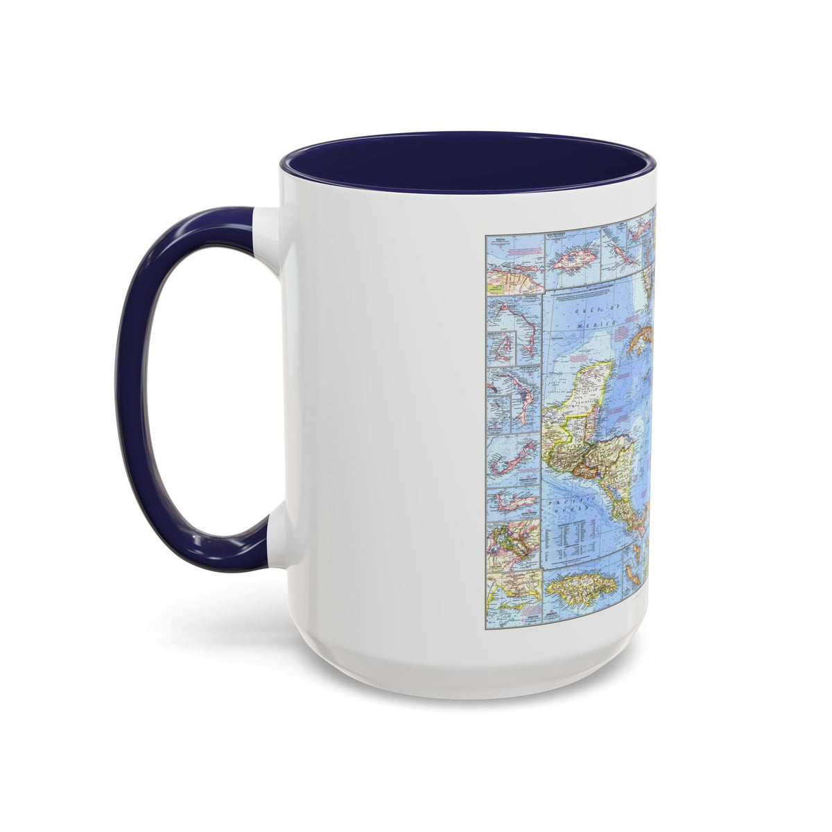 West Indies & Central America (1970) (Map) Accent Coffee Mug