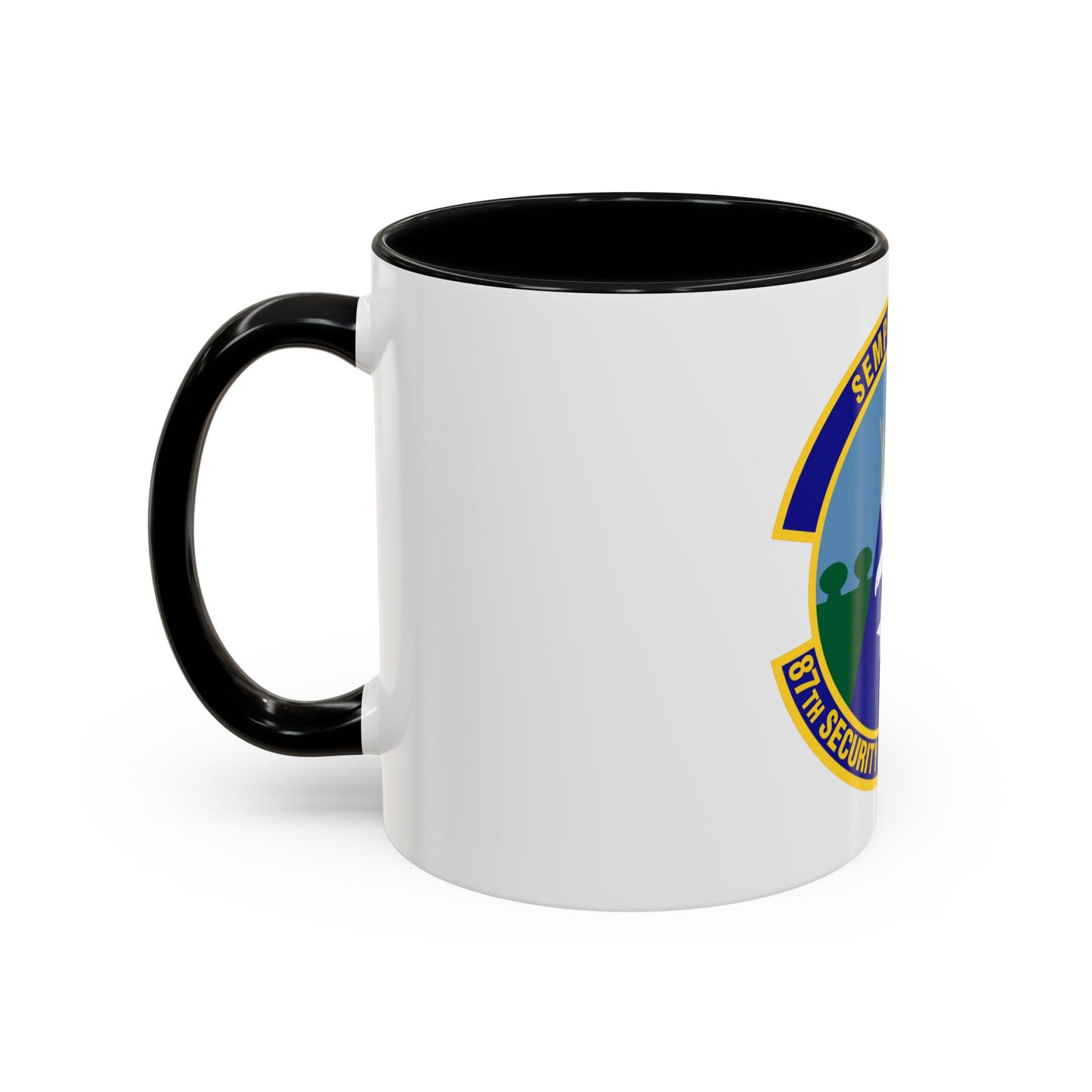 87 Security Forces Squadron AMC (U.S. Air Force) Accent Coffee Mug