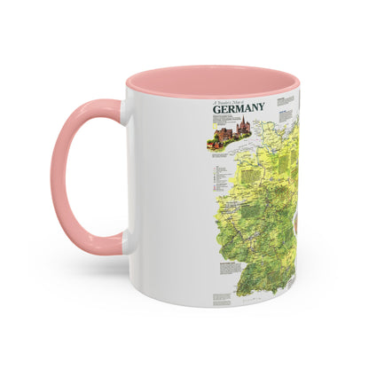 Germany - A Traveller's Map (1991) (Map) Accent Coffee Mug