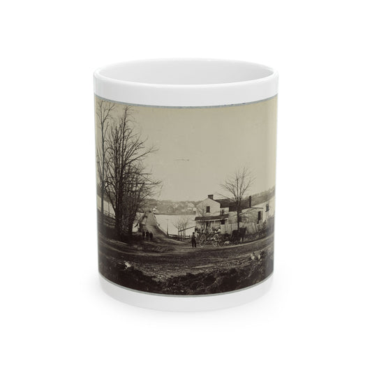 Bridge Across Eastern Branch Of Potomac River, Washington, D.C., April, 1865 (U.S. Civil War) White Coffee Mug