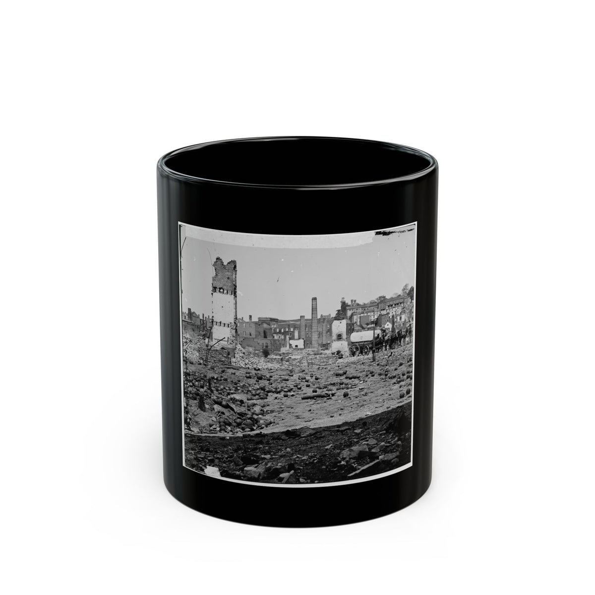 Richmond, Va. Grounds Of The Ruined Arsenal With Scattered Shot And Shell (U.S. Civil War) Black Coffee Mug