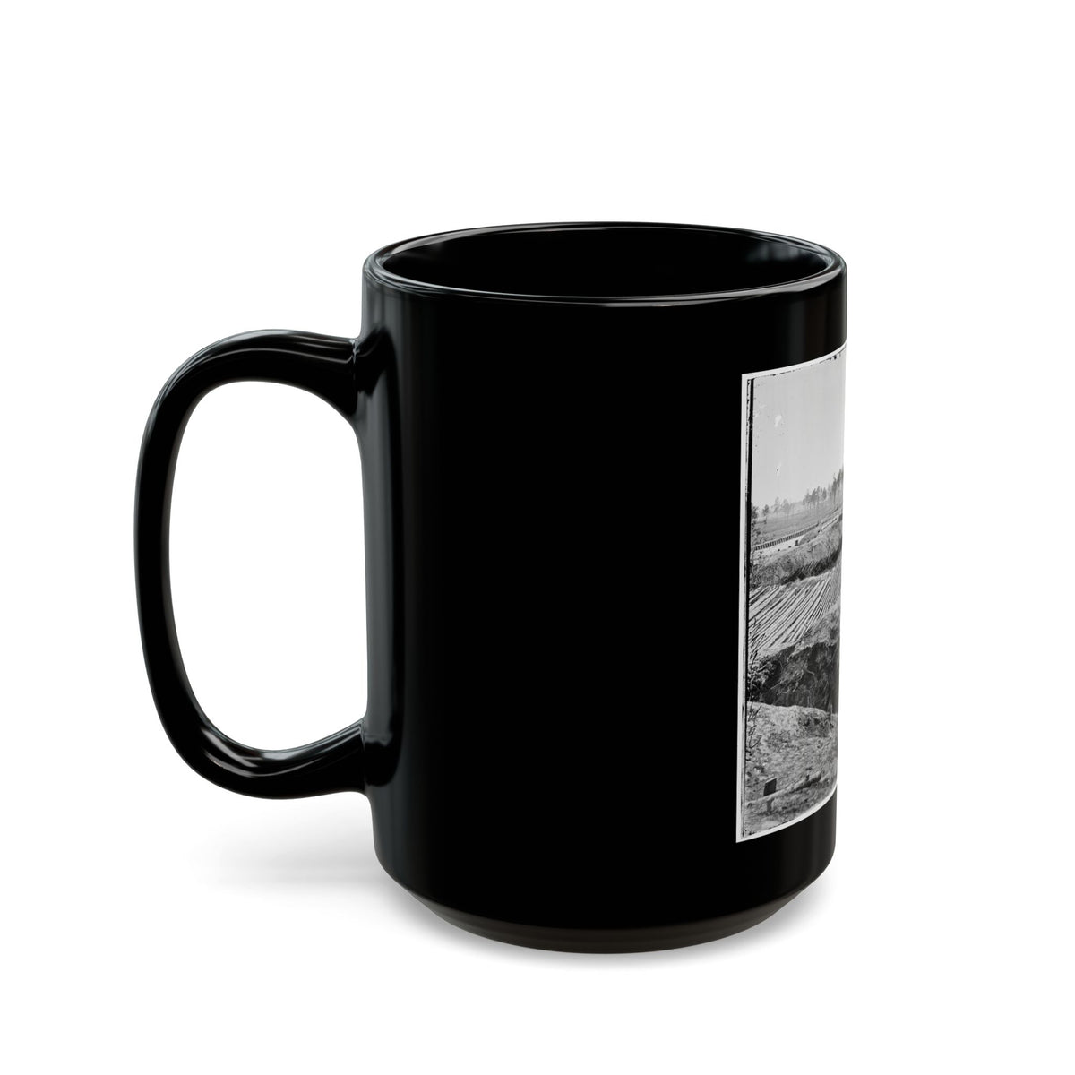 Petersburg, Va. View From Breastworks Of Fort Sedgwick (U.S. Civil War) Black Coffee Mug