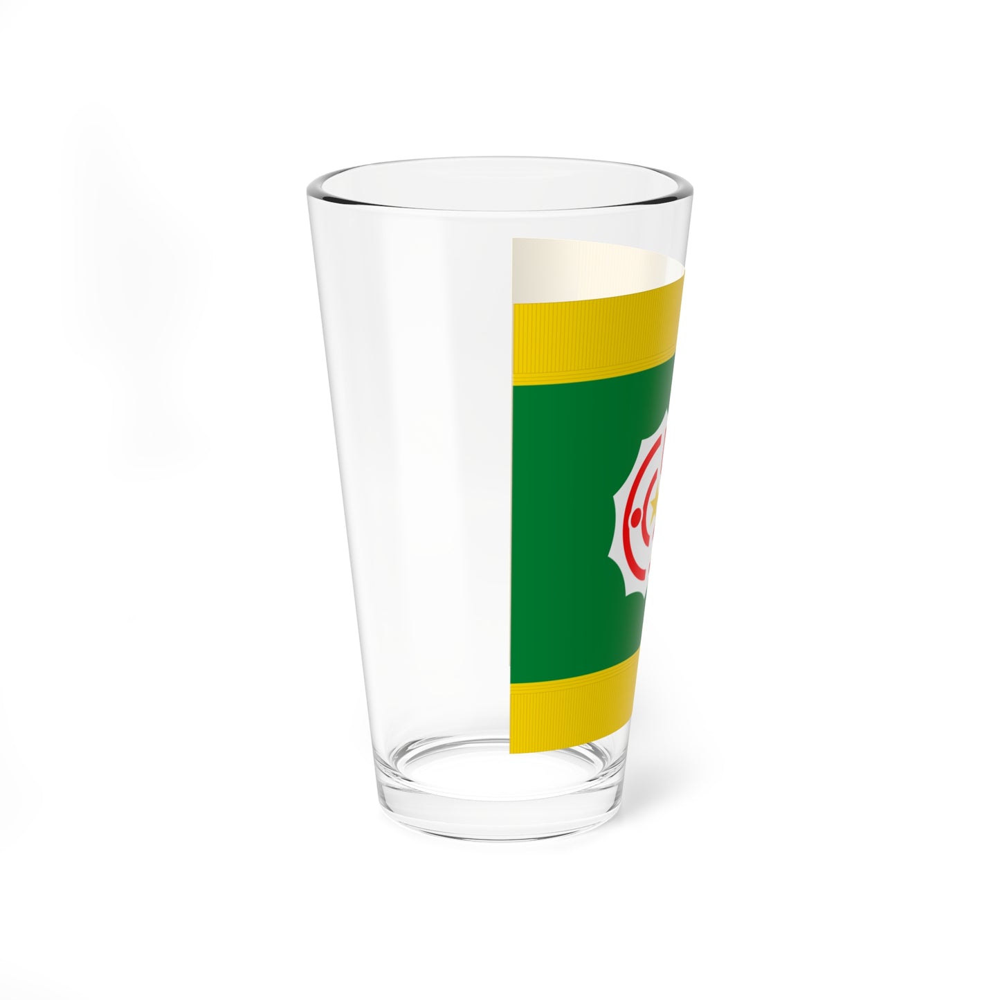 Flag of Tanno Hokkaido 1946-2006 fringed (Japan) Pint Glass 16oz
